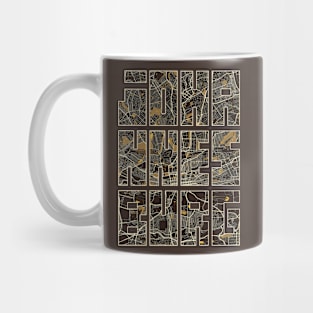 Johannesburg, South Africa City Map Typography - Pastel Mug